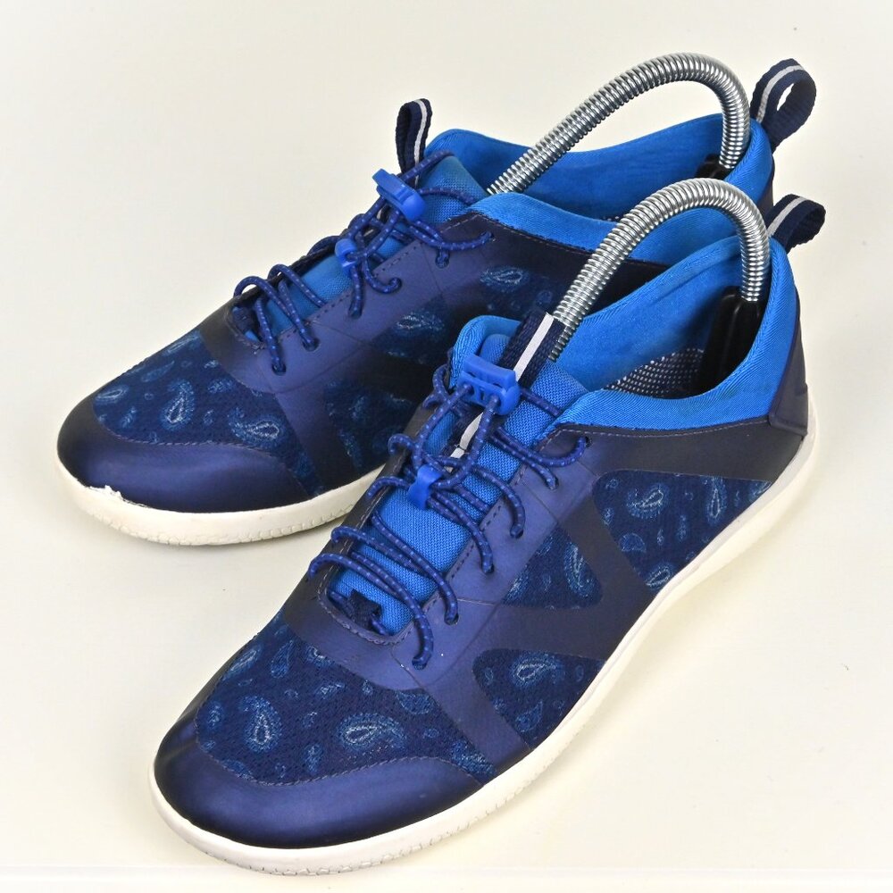 Y2K Lands End Womens Bungee Lace Mesh Waterproof Navy Blue Water Shoes US 8B UK6